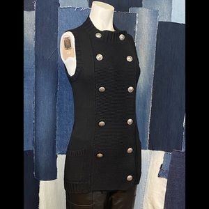 Club Monaco Double Breasted Sweater Vest Sz S